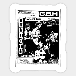 G.B.H. / The Dickies Punk Flyer Sticker